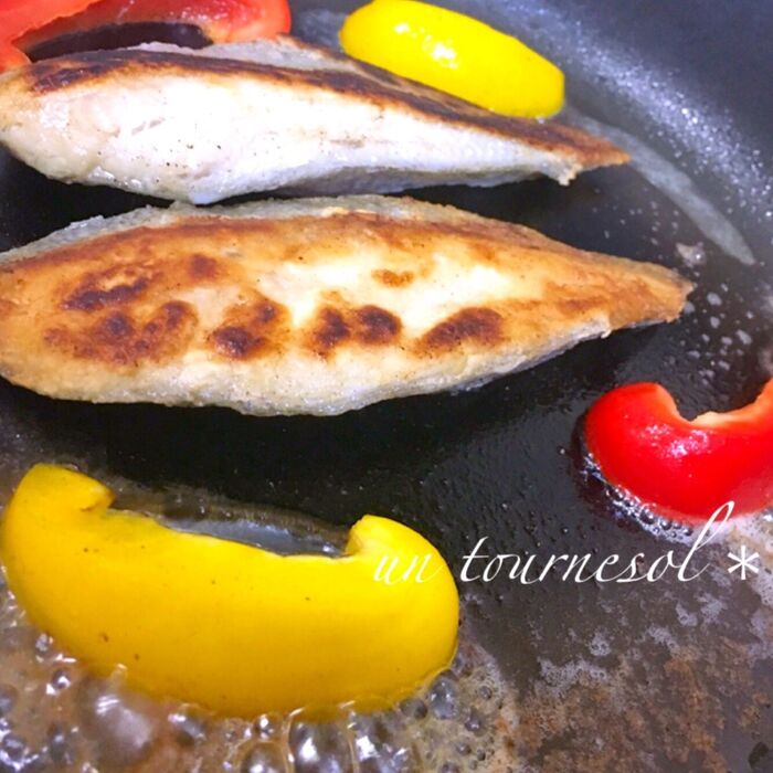 ③この時に野菜もグリル!