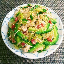 この味ハマる!ゴーヤとセロリとささみの梅わさび和え