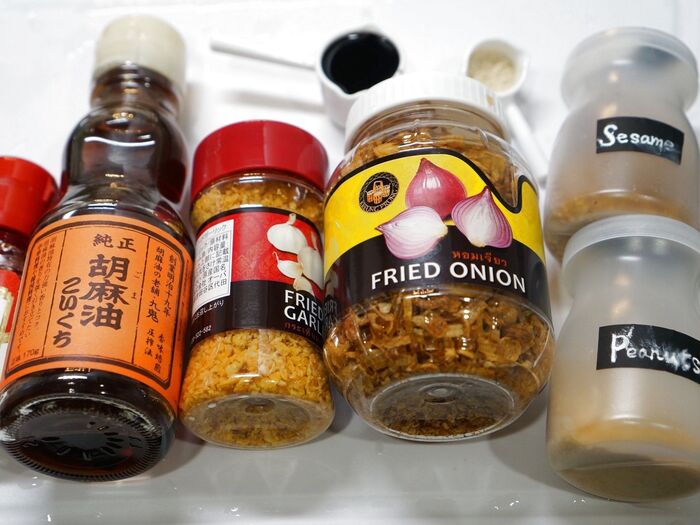 材料は全部常温保存が可能なものばかり