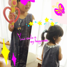 タンスの肥やし一掃!大人ブラウスを子供のワンピースに簡単リメイク!