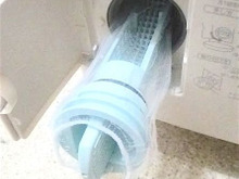 ドラム式洗濯機の排水フィルターのゴミ取りは、キッチンの水切りネットが便利だった(追記アリ)