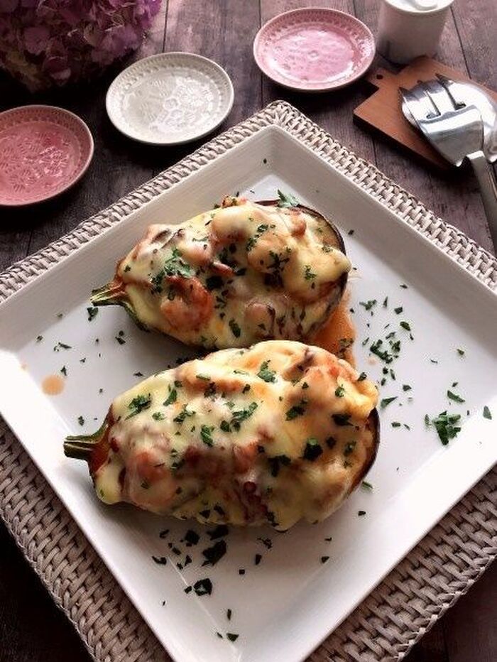 火を使わずに作る!ナスのとろ~りチーズ焼き