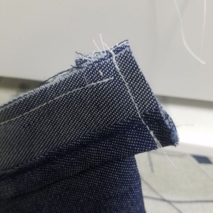 残しておいた1cmをはぎます