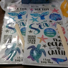 夏の転写シート