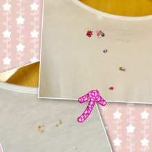 部分汚れをオシャレに変える!スパンコールマジック