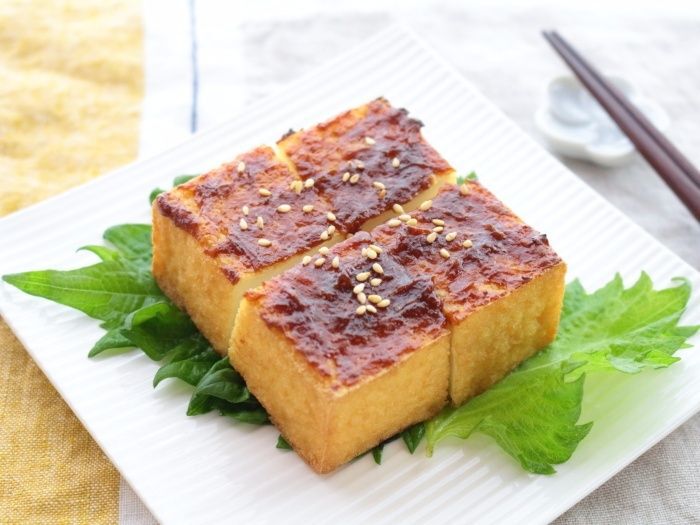 厚揚げ節約レシピ!厚揚げの梅肉みそ焼き