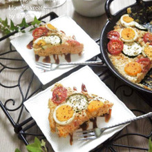 簡単混ぜるだけ★ 平べったいジューシー鶏胸肉ミートローフ