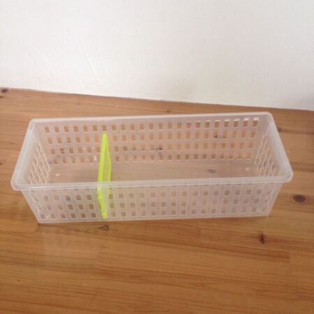 ロングバスケット仕切り付き