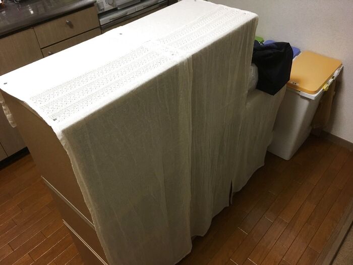 新たな丸見え問題は「のれん」で解決!