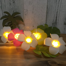 100均で作るプルメリアのガーランドライト