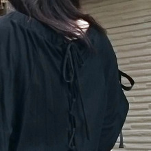 Tシャツヤーンで後姿美人?なTシャツに