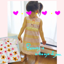 タンスの肥やし一掃★ 大人ポロシャツをガーリーワンピースにリメイク!