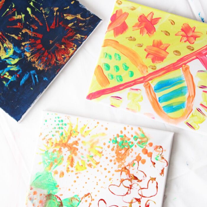 筆を使ったアート