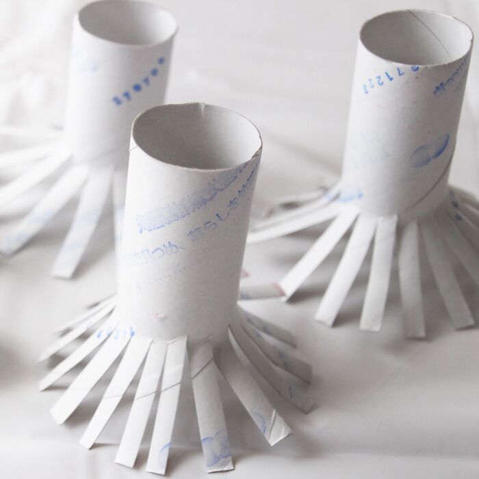 トイレットペーパーの芯を使ったアート