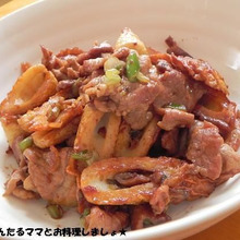 簡単★豚肉とちくわのネギしょう油炒め