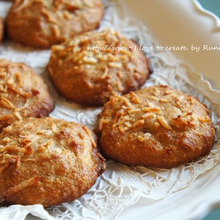 ワンボールで作る♪バナナココナッツ胡桃のドロップクッキー