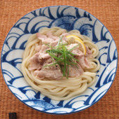 さらりと作って、つるりと食べる!「塩だれねぎ豚うどん」