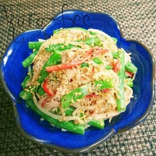 レンジで5分♡もやしとインゲンのコク旨胡麻マヨサラダ