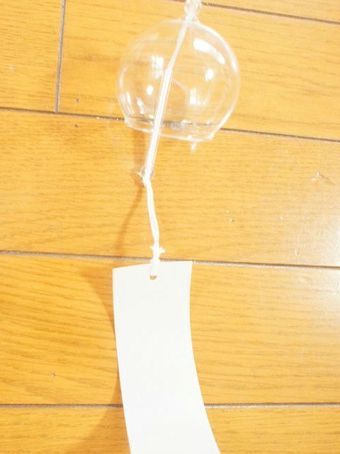 シンプルなガラス製の風鈴