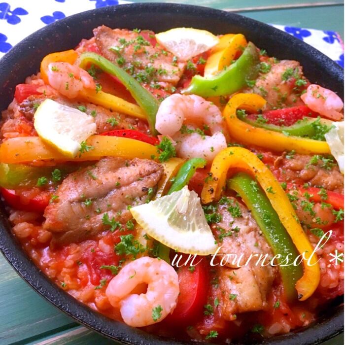 30分でつくれる‼スタミナアップに☆アジパエリア