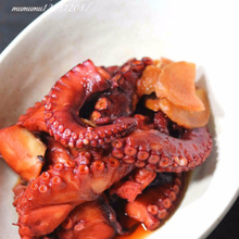 基本の和食・タコのやわらか煮。