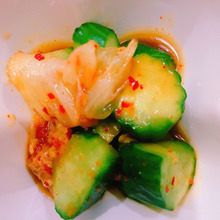 簡単きゅうりキムチ和え