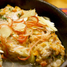 火を使わずに!豚こま肉でジューシー☆彡梅しそミニハンバーグ