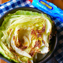 トースターで5分!丸ごとレタスのアンチョビバター焼き