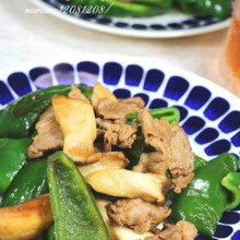 ピーマンと豚肉のスタミナ炒め。