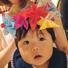 モアナ風花かんむりをつけておでかけ♫