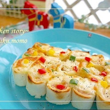 ちぎれる♪モザイクタイルのクロックムッシュ