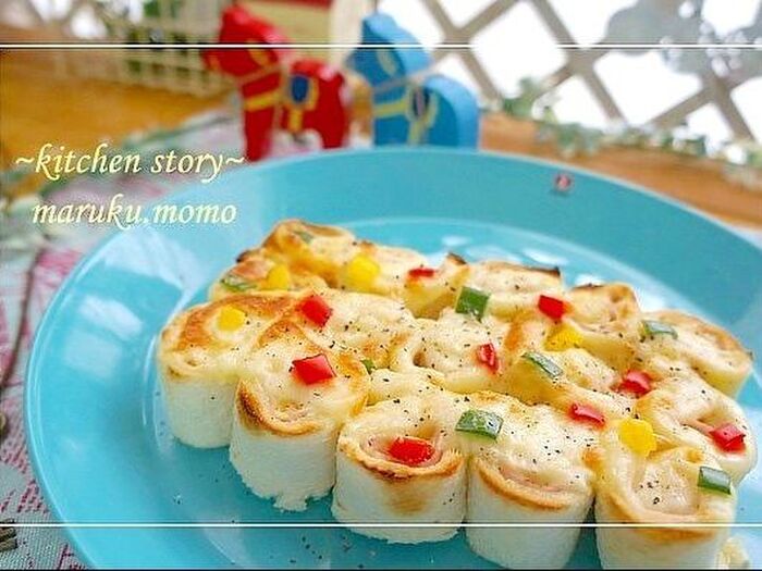 ちぎれる♪モザイクタイルのクロックムッシュ