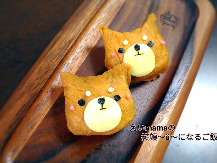 簡単☆いなり寿司deわんこ☆キャラ弁