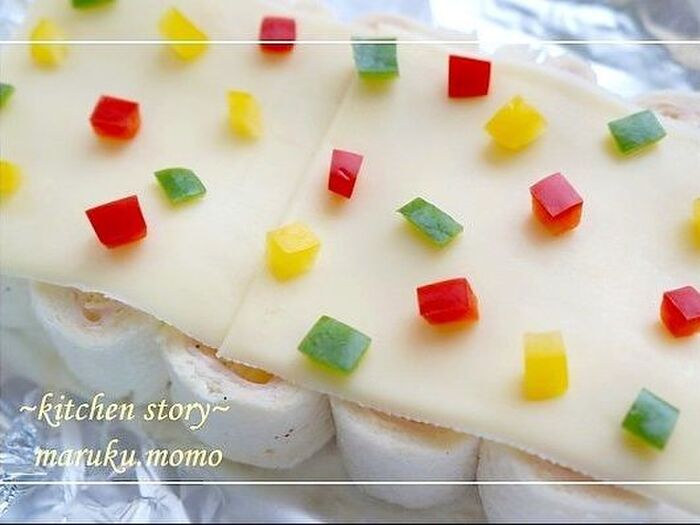 4.チーズを乗せる。