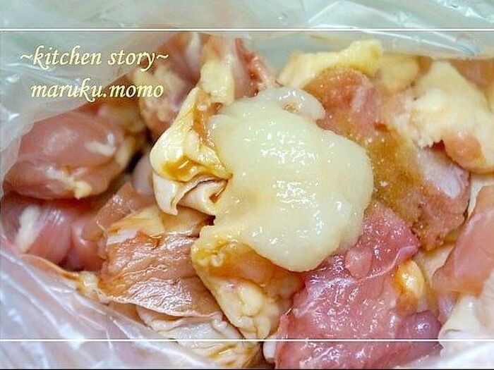 1.鶏肉の準備。