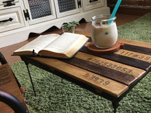 工具不要!100均商品3つで使えるすのこミニテーブル