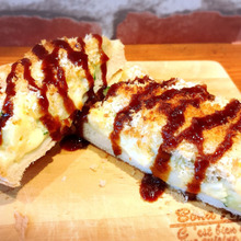 ポテトサラダをリメイク☆揚げないコロッケ風トースト