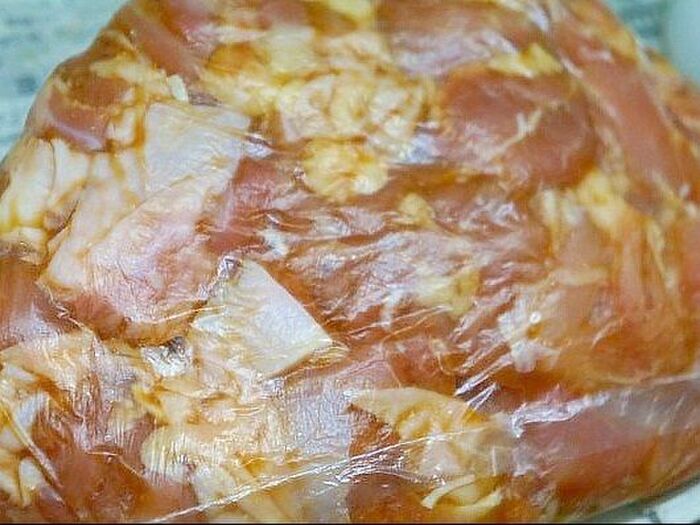 2.冷蔵庫で寝かす。