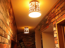 男前デザインのゴミ箱を ランプシェードに変身させてみた!