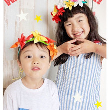 折り紙で花かんむり⭐︎シーズンフォトにオススメ