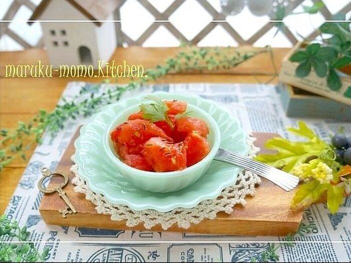 フルーツみたい! トマトのヒミツ*スパイスシャーベット