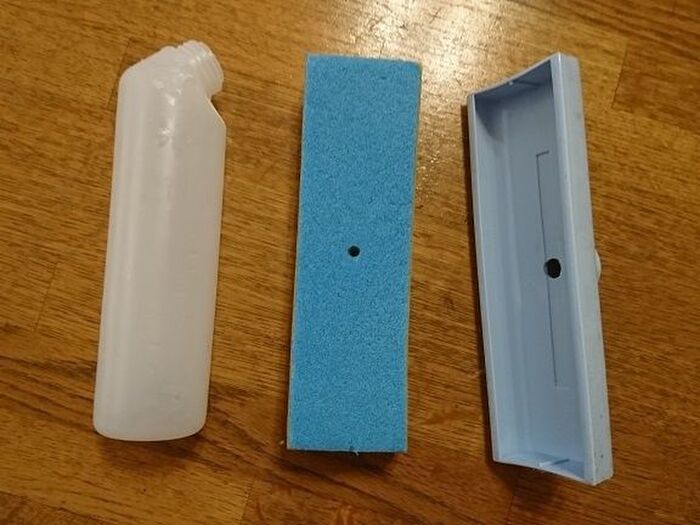 塗り終わったらスポンジを洗って