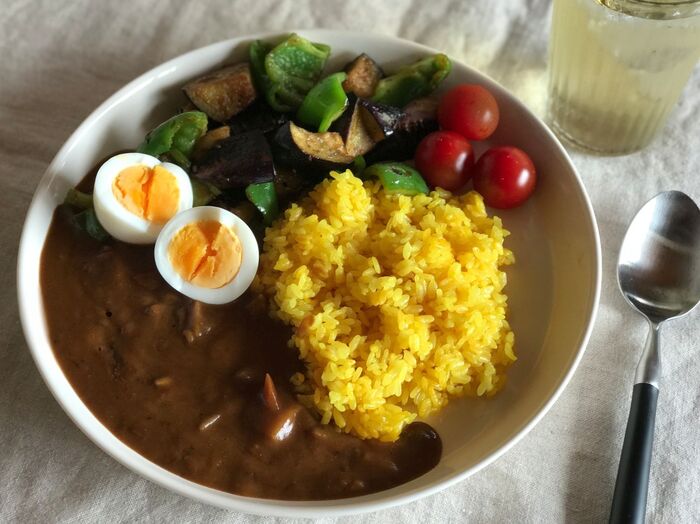 夏にぴったり! なすとピーマンの焼肉のたれソテー添え