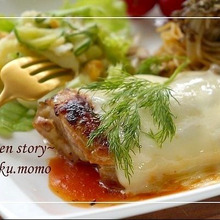 豪華に見える簡単過ぎるソースで★ピザ風チキンステーキ