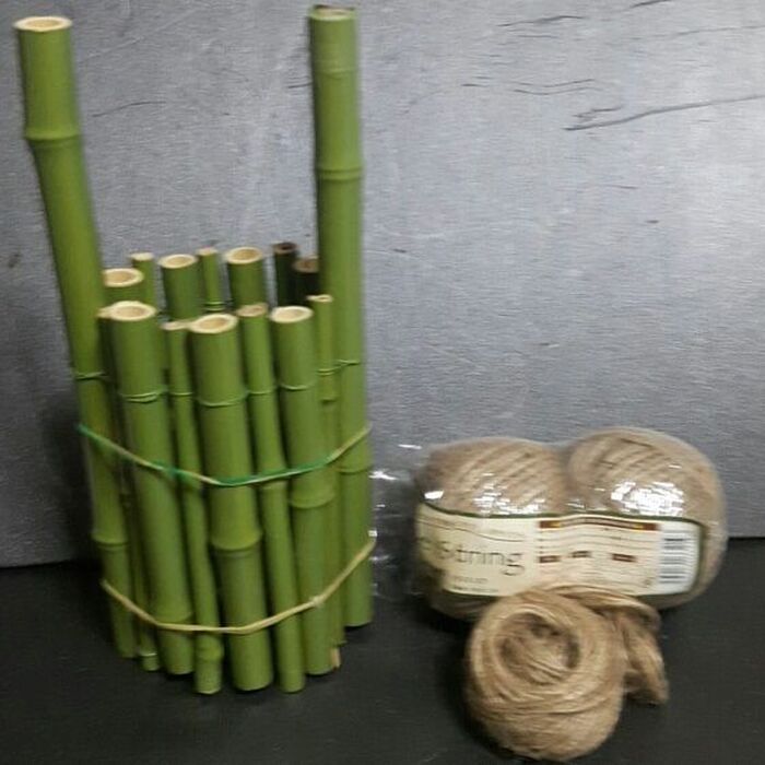 ３、竹の一輪刺し を作る。