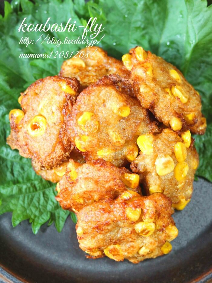 とうもろこしの和風香ばし揚げ。