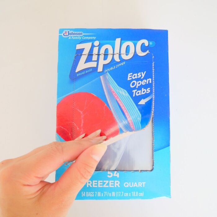 コストコのジップロックで、簡単冷凍!!
