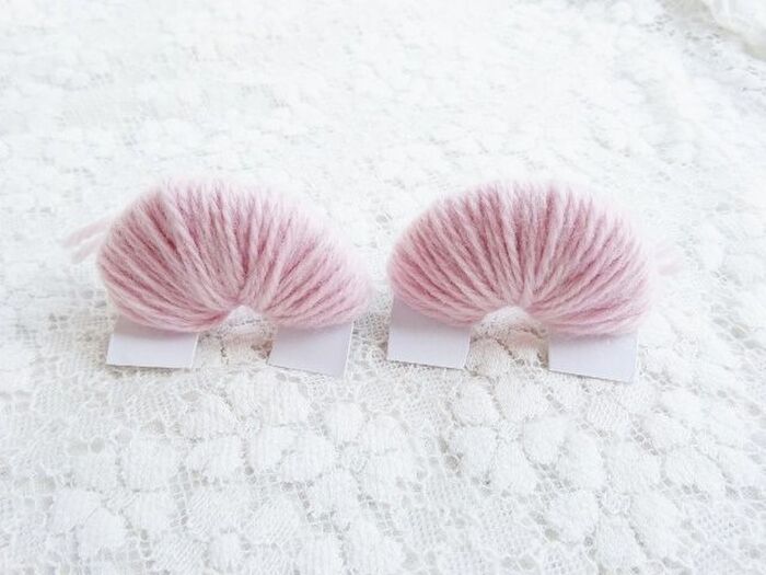 毛糸を巻くとこんな風になります