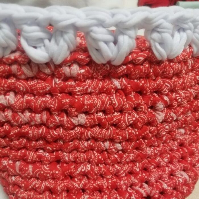 本体を14段編んで