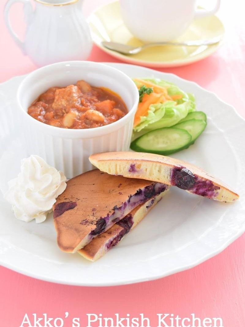 プチセレブ気分!? ブルーベリーヨーグルトパンケーキ♡